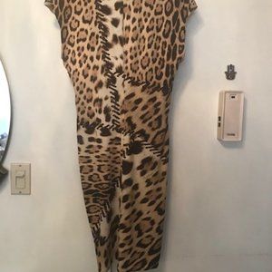 Roberto Cavalli Leopard stretch dress